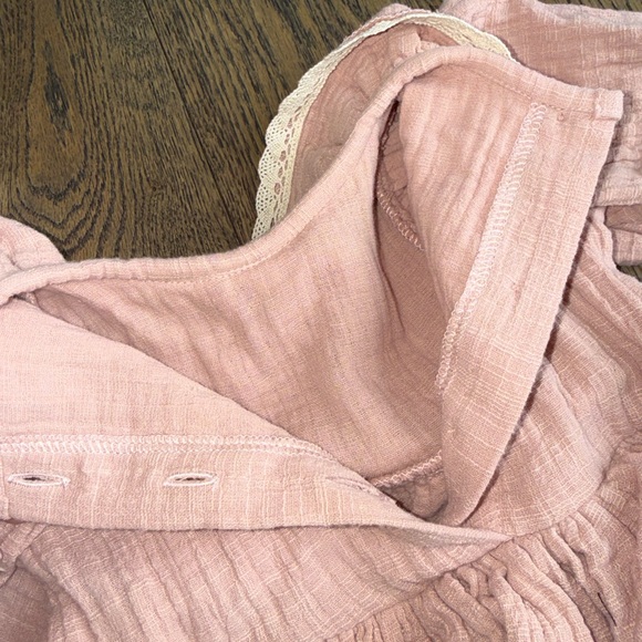 Pink Ruffled Kids Dress custom handmade in poland 100% organic cotton 2T 18-24 m - Picture 14 of 14